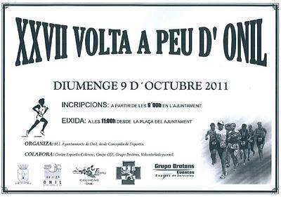 Onil. XXVII Edición de la Volta a Peu d'Onil 2011