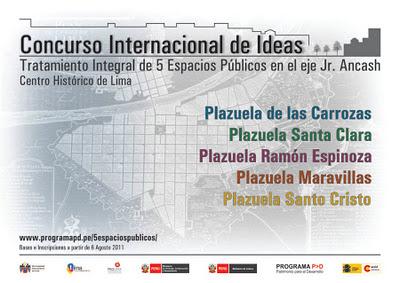 CONCURSO INTERNACIONAL DE IDEAS PARA CENTRO HISTÓRICO DE LIMA.