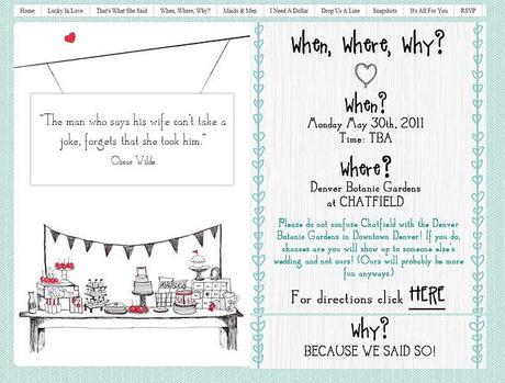 Una original Boda: web personalizada y muchos DIY