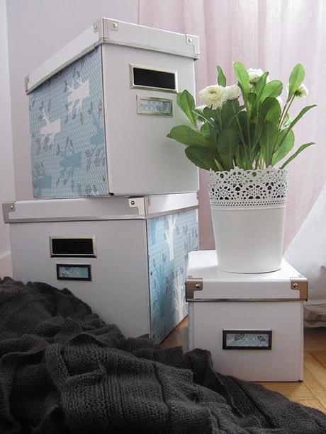 Ikea Hack: Decorar las cajas Kasset de Ikea con servilletas