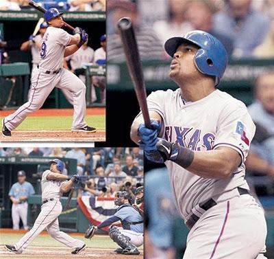 Adrian Beltré batea tres jonrones