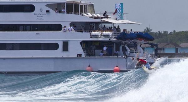 Four Seasons Maldives Surfing Champions Trophy Twin fin Competition