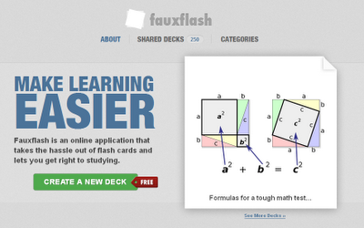 FauxFlash - Crea tarjetas de memoria para recordar lo que estudias FauxFlash - Crea tarjetas de memoria para recordar lo que estudias