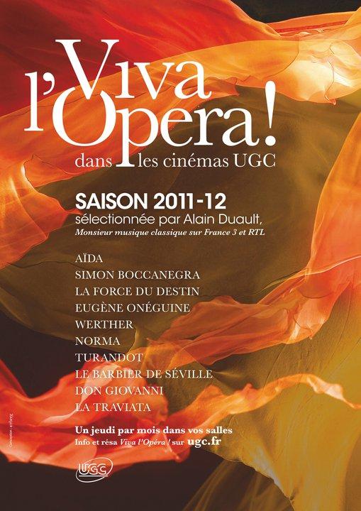 VIVA L'OPÉRA!, DANS LES CINÉMAS UGC