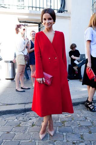 Miroslava Duma in Paris Fashion Week Spring 2012