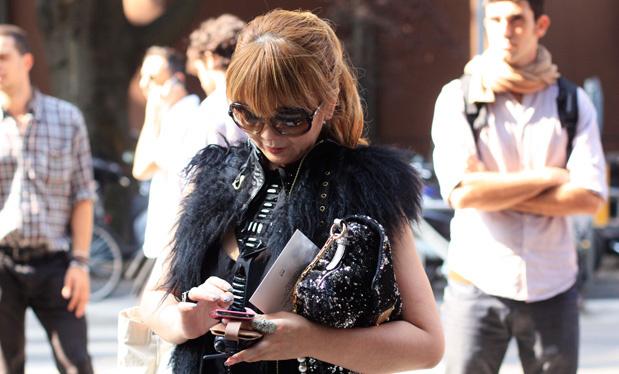 Pasarelas en las calles de Milán