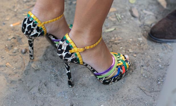 Pasarelas en las calles de Milán