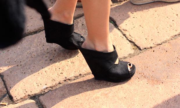 Pasarelas en las calles de Milán