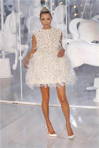Kate Moss en el desfile de Marc Jacobs para Louis Vuitton - verano 2012