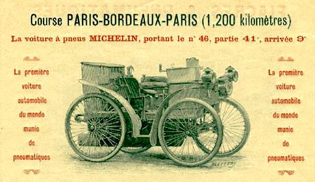 L’Éclair, el primer automóvil con neumáticos de los hermanos Michelin
