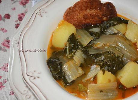 Acelgas con patatas al pimentón