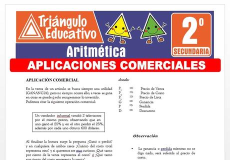 Aplicaciones Comerciales para Segundo de Secundaria Aplicaciones Comerciales para Segundo de Secundaria