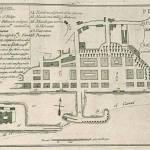 Plano de los muelles de Santander en 1818