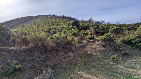 Sendero para subir al Pico Pedro García