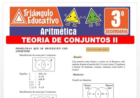 Teoría de Conjuntos II para Tercero de Secundaria Teoría de Conjuntos II para Tercero de Secundaria