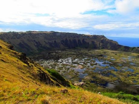 Humedal del volcán Rano Kau. Rapa Nui