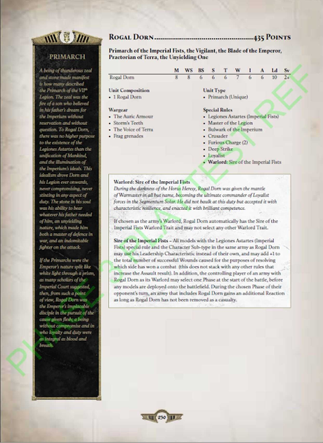 Supuesta filtración de reglas en play-test de The Horus Heresy (Puños Imperiales y mas)