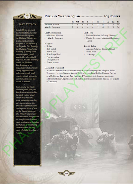 Supuesta filtración de reglas en play-test de The Horus Heresy (Puños Imperiales y mas)