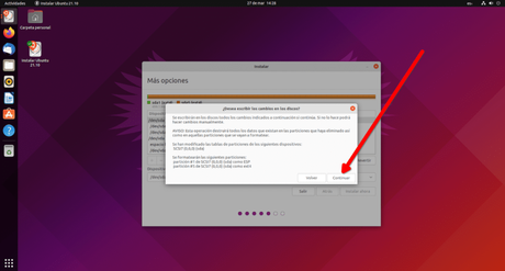 Cómo instalar Ubuntu en un USB para que funcione al 100% como lo hace en un disco duro Aceptar instalar ubuntu