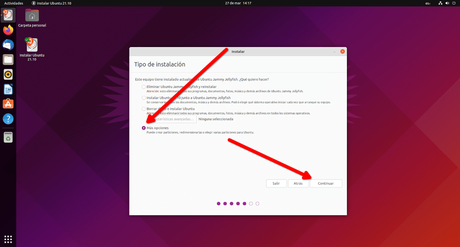 Cómo instalar Ubuntu en un USB para que funcione al 100% como lo hace en un disco duro Más opciones al instalar Ubuntu