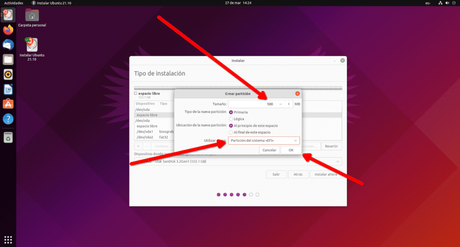 Cómo instalar Ubuntu en un USB para que funcione al 100% como lo hace en un disco duro Crear partición EFI para instalar Ubuntu