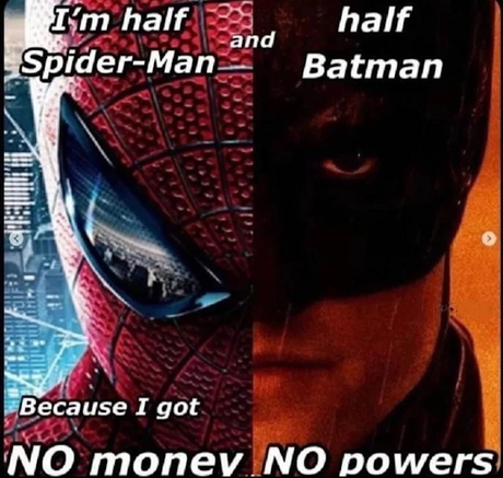 Medio Spiderman, medio Batman