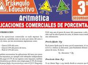 Aplicaciones Comerciales Porcentajes para Tercero Secundaria