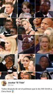 En la misma noche, Will Smith da una bofetada y recibe un Oscar. En la misma noche, Will Smith da una bofetada y recibe un Oscar.