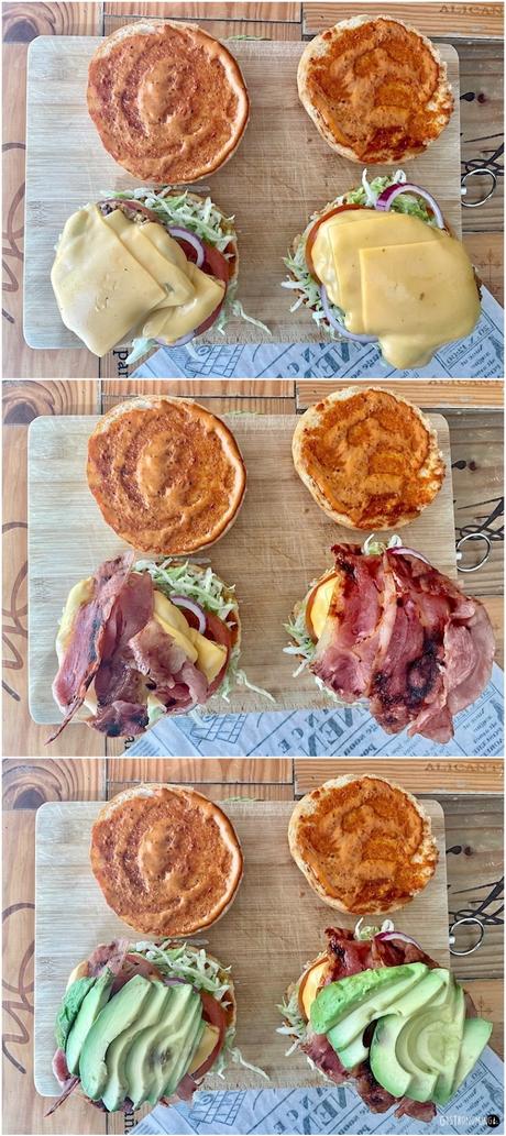 Sándwich de pollo marinado y mayonesa chipotle