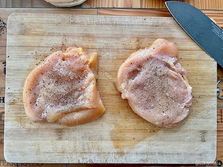 Sándwich de pollo marinado y mayonesa chipotle