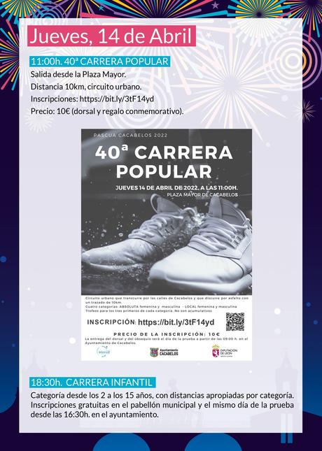 Fiestas de Pascua 2022 en Cacabelos. Programa de actividades 6