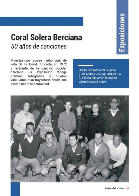 'Ponferrada Es Cultura' presenta su programación, recuperando el formato de mano. Consulta todas las actividades 66