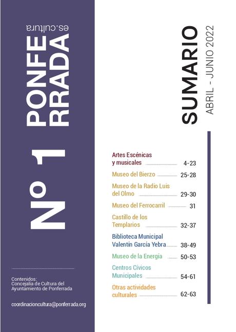 'Ponferrada Es Cultura' presenta su programación, recuperando el formato de mano. Consulta todas las actividades 24