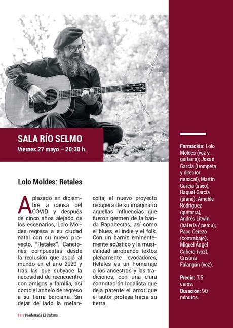 'Ponferrada Es Cultura' presenta su programación, recuperando el formato de mano. Consulta todas las actividades 39