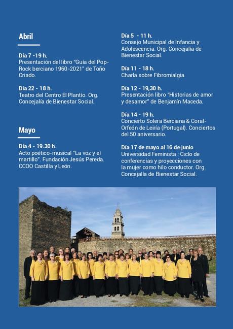 'Ponferrada Es Cultura' presenta su programación, recuperando el formato de mano. Consulta todas las actividades 70