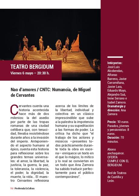 'Ponferrada Es Cultura' presenta su programación, recuperando el formato de mano. Consulta todas las actividades 37