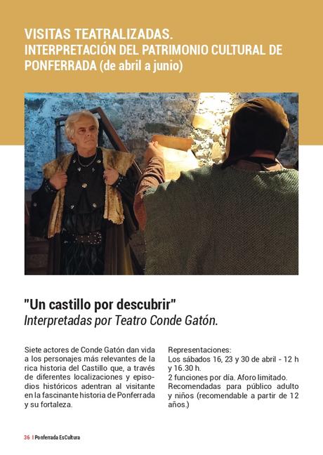 'Ponferrada Es Cultura' presenta su programación, recuperando el formato de mano. Consulta todas las actividades 57