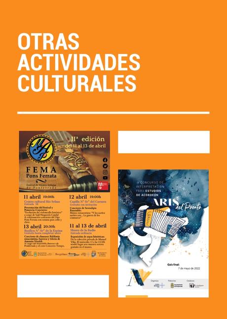 'Ponferrada Es Cultura' presenta su programación, recuperando el formato de mano. Consulta todas las actividades 83