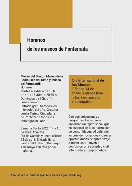 'Ponferrada Es Cultura' presenta su programación, recuperando el formato de mano. Consulta todas las actividades 45