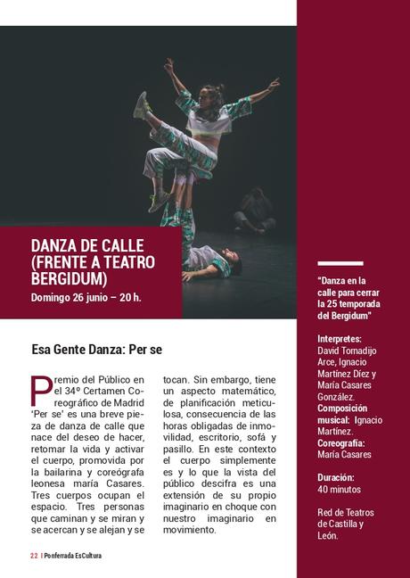 'Ponferrada Es Cultura' presenta su programación, recuperando el formato de mano. Consulta todas las actividades 43