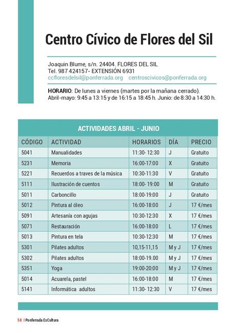 'Ponferrada Es Cultura' presenta su programación, recuperando el formato de mano. Consulta todas las actividades 79