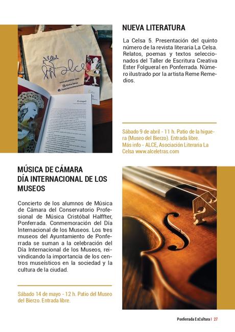 'Ponferrada Es Cultura' presenta su programación, recuperando el formato de mano. Consulta todas las actividades 48