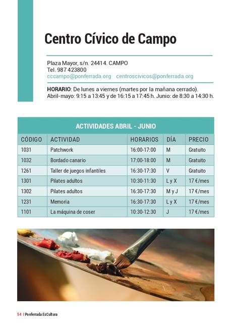 'Ponferrada Es Cultura' presenta su programación, recuperando el formato de mano. Consulta todas las actividades 75