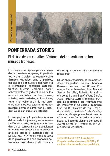 'Ponferrada Es Cultura' presenta su programación, recuperando el formato de mano. Consulta todas las actividades 47