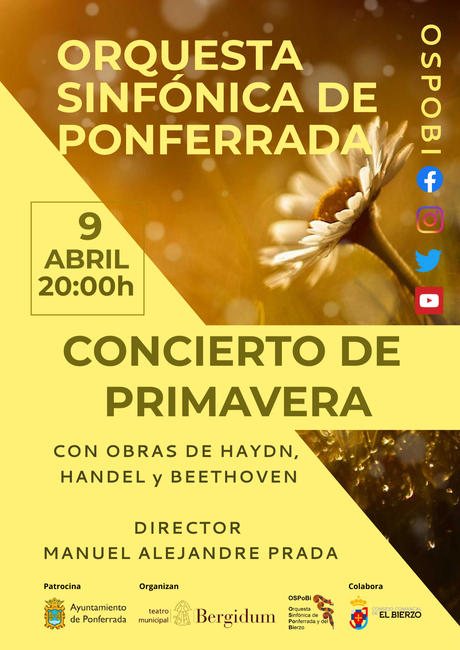 La Orquesta Sinfónica de Ponferrada interpreta en su Concierto de primavera piezas de, entre otros, Handel y Beethoven 87