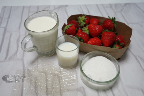 Panna cotta de fresas