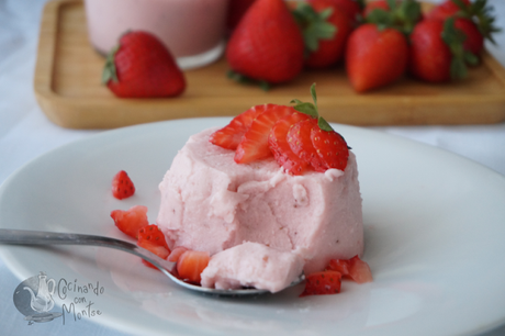 Panna cotta de fresas