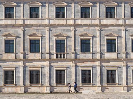 fachada mármol palacio ducal de Vila Viçosa en Portugal