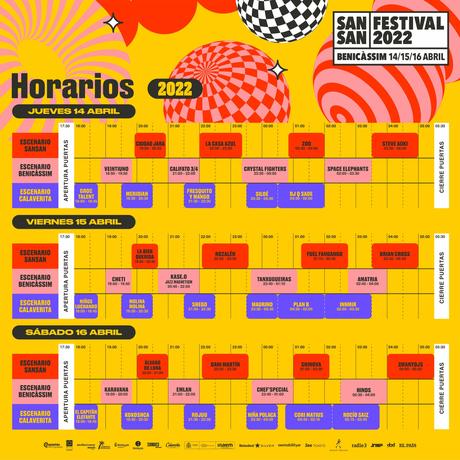 Horarios del SanSan 2022