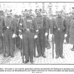 Santander 1915:guardias civiles del puesto de Polanco condecorados por haber salvado la vida a 16 niños en una inundación